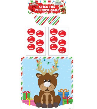 Stick The Red Nose On The Reindeer Game