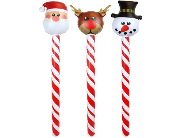 Inflatable Christmas Stick, Assorted Festive Designs Picked At Random