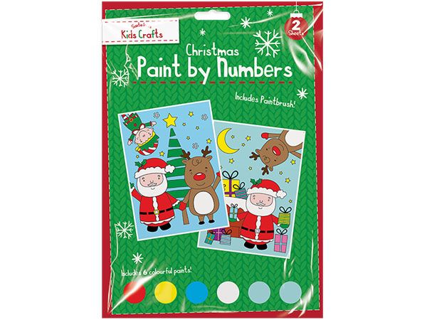 Santa Loves Kids Crafts - Christmas Paint By Numbers