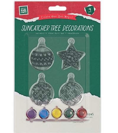 Santa Loves Kids Crafts - Paint Your Own Christmas Suncatcher Decoration