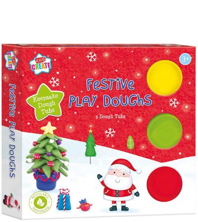 Kids Create Festive 9 Piece Dough Pack