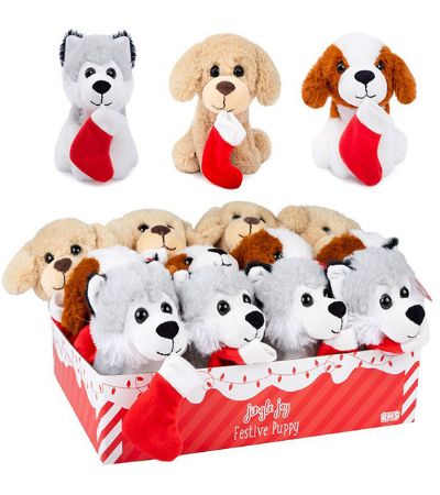 Jingle Joy Festive Puppy...Assorted Picked At Random