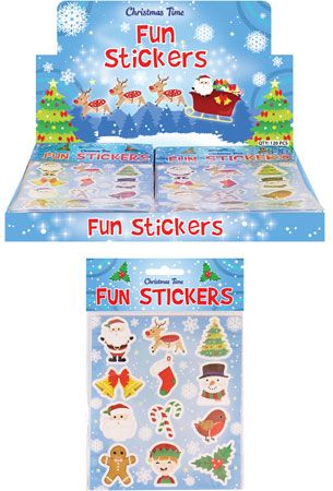 120 Sheets of 12pk Christmas Fun Stickers