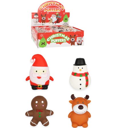 12x Squeezy Christrmas Puffers