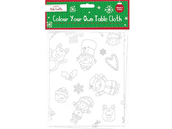 Santa Loves Kids Crafts - Colour Your Own Table Cloth